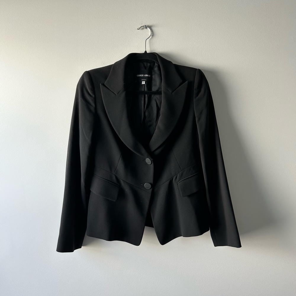 Giorgio Armani black blazer jacket